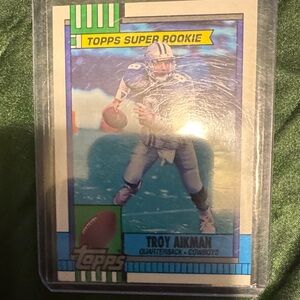 Topps Super Rookie Card - Blue and Green Accents